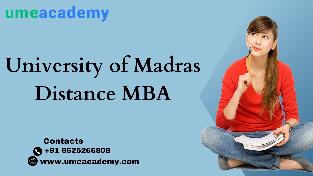 University Of Madras Distance Mba